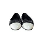 Chanel Tweed CC Ballet Flats – Size 41 C - Image 2