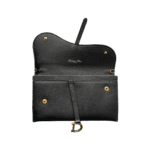 Dior Saddle Long Wallet Black Grained Calfskin - Image 3