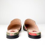 Gucci  Multicolor GG Supreme Canvas with Floral Print & Gold-Tone Horsebit Hardware Princetown Mules — Size 36 - Image 4