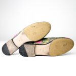 Gucci  Multicolor GG Supreme Canvas with Floral Print & Gold-Tone Horsebit Hardware Princetown Mules — Size 36 - Image 6