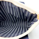 Louis Vuitton  White Canvas with Navy Stripes Antigua Cabas PM Tote - Image 6