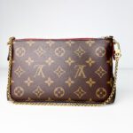 Louis Vuitton Pallas Monogram Canvas with Red Leather Trim  Clutch - Image 3