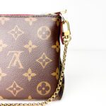 Louis Vuitton Pallas Monogram Canvas with Red Leather Trim  Clutch - Image 2