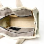 Marc Jacobs “The Tote Bag” Beige Canvas with Black Print - Image 8