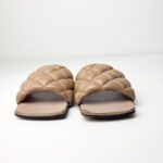 Bottega Veneta Padded Flat Sandals in Beige - Image 2