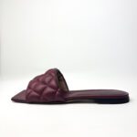 Bottega Veneta Burgundy Leather Lido Flat Slide Sandals – Size 36.5 - Image 2