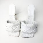 Bottega Veneta White Lido Mule Sandals – Size 36.5 - Image 3