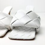 Bottega Veneta White Lido Mule Sandals – Size 36.5 - Image 4