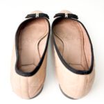 Christian Dior Blush Pink Quilted Cannage Leather with Black Bow My Dior Ballet Flats — Size 40 - Image 6