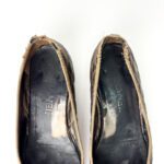 Chanel Dark Brown Quilted Leather CC Bow Ballet Flats — Size 40 - Image 8