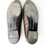 Chanel Dark Brown Quilted Leather CC Bow Ballet Flats — Size 40 - Image 11