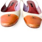 Carolina Herrera Size 40 Beige Orange Cap Toe Slingback – Authenticated Investment Piece | Shaikha's Luxury Closet Abu Dhabi - Image 5