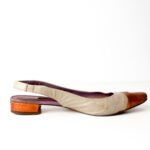 Carolina Herrera Size 40 Beige Orange Cap Toe Slingback – Authenticated Investment Piece | Shaikha's Luxury Closet Abu Dhabi - Image 12