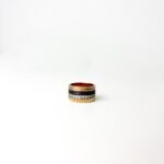 Boucheron 18K Yellow, White & Rose Gold with Brown PVD and Pavé Diamonds  Quatre Classique Large Band Ring — Size 55 - Image 7