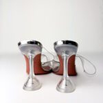 Amina Muaddi x AWGE Phoenix Glass PVC Slingback Pumps – Size 38 - Image 6