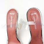 Amina Muaddi x AWGE Phoenix Glass PVC Slingback Pumps – Size 38 - Image 5