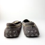 Louis Vuitton Oxford Loafers in Grey Suede with Gold-Tone Zip & LV Hardware — Size 39 - Image 6