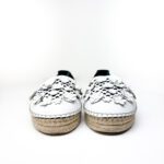 Christian Dior Granville “Flore” Espadrilles in White Laser-Cut Leather with Floral Appliqué — Size 38.5 - Image 6
