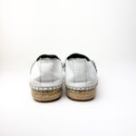 Christian Dior Granville “Flore” Espadrilles in White Laser-Cut Leather with Floral Appliqué — Size 38.5 - Image 8
