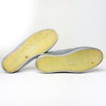 Christian Dior “Dior Happy” Slip-On Sneakers in Silver Leather & Glitter with Floral Sequin Embellishments — Size 38 - Image 8