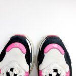 Balenciaga Triple S Sneakers in Neon Pink, White, and Black Mesh & Leather — Size 39 - Image 4