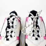 Balenciaga Triple S Sneakers in Neon Pink, White, and Black Mesh & Leather — Size 39 - Image 6