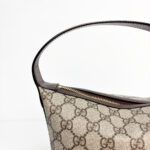 Gucci Ophidia Mini Shoulder Bag in GG Supreme Canvas with Brown Leather Trim - Image 2