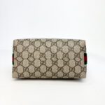 Gucci Ophidia Mini Shoulder Bag in GG Supreme Canvas with Brown Leather Trim - Image 8