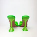 Amina Muaddi Lupita Glass Mule Sandals in Fluo Neon Green PVC – Size 41 - Image 9