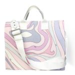 Emilio Pucci Pink Marmo Baby Changing Bag