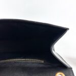 Saint Laurent Large Monogram Envelope Shoulder Bag in Black Chevron-Quilted Grained Leather - Image 5