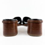 Louis Vuitton Lock It Heeled Mules — Black Leather, Size 38 - Image 6