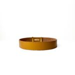 Fendi Mustard Cut Out Leather Belt 90cm - Image 3