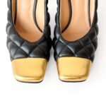 Bottega Veneta Black Matelassé Nappa Quilted Pumps – Size 36.5 - Image 6