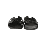 Hermès Black Calfskin Leather with White Topstitching Oran Sandals — Size 39 - Image 2