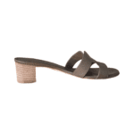 Hermès Etoupe Epsom Calfskin Leather Oasis Sandals — Size 40 - Image 6
