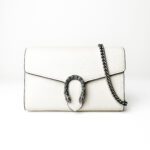 Gucci Dionysus Wallet on a Chain in Beige Textured Leather