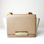 Carolina Herrera Tri-Color Leather Flap Shoulder Bag - Image 3