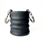 Simon Miller Black Leather Medium Bonsai Bucket Bag - Image 3