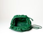 Bottega Veneta Mini Pouch in Green Intrecciato Leather - Image 3