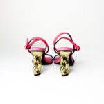Kat Maconie Nyla Chain Heel Sandals in Blue & Pink – Size 37 - Image 3
