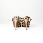 Valentino Garavani Rockstud Metallic Sequin High-Heel Sandals – Size 37.5 - Image 4