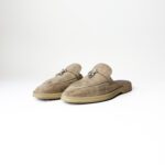 Loro Piana Summer Charms Walk Suede Mules in Beige – Size 36