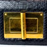 Tom Ford Black Python Small Natalia Shoulder Bag Medium - Image 4