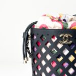 Chanel See-Through Drawstring Bucket Bag – Small - Image 2