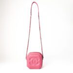 Chanel 2019 Pink CC Calfskin Clock Camera Case Crossbody Bag - Image 4