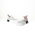Hermès Flex Slip-On Knit Sneakers in White with Braided Bolduc Detail – Size 40.5 - Image 5