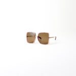 Gucci GG0903S Geometric Sunglasses in Pink and Gold - Image 3