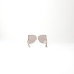 Gucci GG0252S Butterfly Sunglasses in Gold-Tone Metal with Pink Gradient Lenses - Image 3