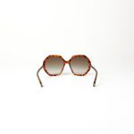 Chloé Esther CH0008S Hexagonal Sunglasses in Dark Havana Tortoiseshell with Brown Gradient Lenses - Image 3